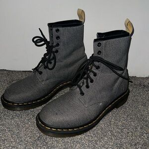 RARE Gray Denim Original Dr. Martens Size 8
